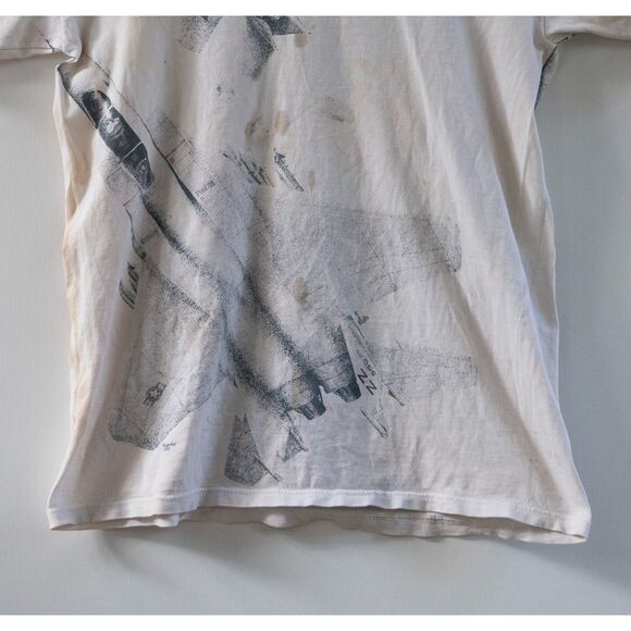 Vintage 90's 1992 USAFA Air Force Academy AOP All Over Print T-Shirt Size L - Picture 3 of 9